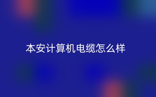 本安計算機電纜怎么樣？(圖1)