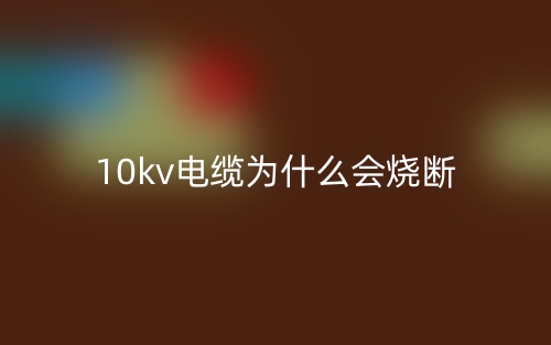10kv電纜為什么會燒斷？(圖1)