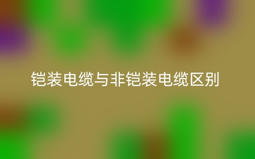 鎧裝電纜與非鎧裝電纜的區(qū)別是什么？(圖1)